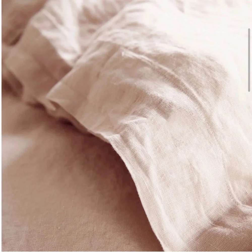 NWOT QUINCE European Linen Duvet Cover Full/Queen Soft Blush 1364